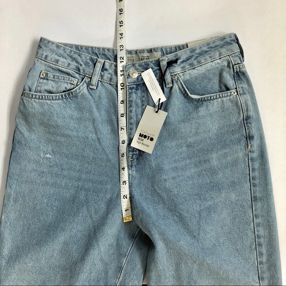 TOPSHOP Mom High Waisted Sequin Jeans! US Size 8. - Picture 4 of 8